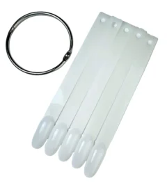 Espositore ad anello tips ovali milk color - 50 Pezzi